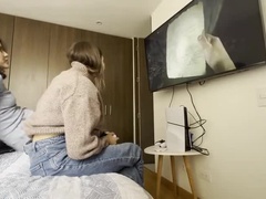 素人, お尻, ゲーム, 自家製, レズビアン, オーガズム, オマンコ, フェラする