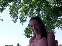 Leie, Grosser schwanz, Grosse titten, Kehlenfick, Deutsch, Hardcore, Öffentlich, Jungendliche (18+)