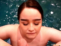 Clara Ellis' Busty BBW Pool Heat Ignites Wild Amateur Passion