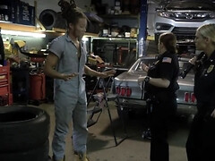 Black lovelace has interracial threesome with white policewomen