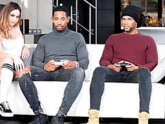 Arsch, Blondine, Doppelpenetration, Interrassisch, Mann mann frau, Natürlichen titten, Jungendliche (18+), Flotter dreier