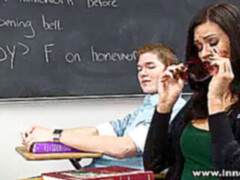 InnocentHigh Bigtits schoolgirl Kendall Karson drilled super-naughty classmate