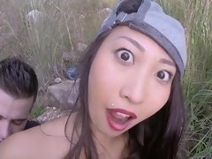 アナル, アジア人, デカ尻, フェラチオ, 茶髪の, イく瞬間, 顔射, 手コキする