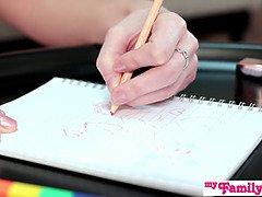 Blondine, Besamung, Frau, Hardcore, Lecken, Orgasmus, Rau, Ablutschen