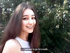 Wild Encounter: Amateur Brunette Gets Lewd