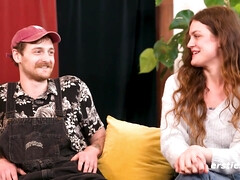 素人, グループ, ハードコア, キス, オイル, オージー, パーティ, 赤毛