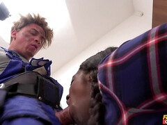 Amateur, Sucer une bite, Noir ébène, Faciale, De plein air, Pov, Réalité, Fessée