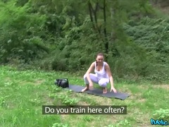 Amateur, Mamada, Corrida, Estilo perrito, Al aire libre, Pov, Público, Voyeur