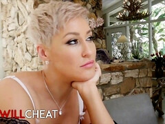 Pijpbeurt, Bruinharig, Stel, Handbeurt, Man, Rijpe lesbienne, Moeder die ik wil neuken, Tieten likken