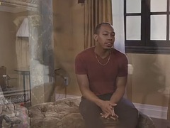 Black fucked by big black cock in chocolate pussy