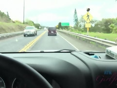 Amateur, Rubia, Mamada, Vestido, Penetracion con dedos, Al aire libre, Pov, Público