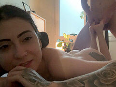 Blasen, Paar, Fussjob, Selbstgemacht, Masturbation, Zopf