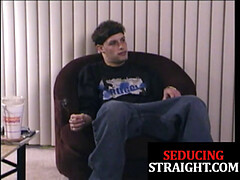 Straight twink sucked by DILF for cumshot after smoke