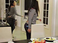 Penetracion con dedos, Peludo, Lesbiana, Seducido, Adolescente, Tetas