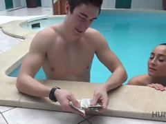 Cocu, Tchèque, Argent, Petite femme, Pov, Réalité, Élève, Adolescente