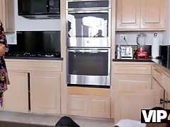 Africano, Negro, Ébano, Sexo duro, Hd, Cocina, Monstruo, Tetas naturales