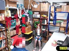 Achterkamer, Pijpbeurt, Klein, Politie, Straf, Roodharige vrouw, Ruw, Tiener