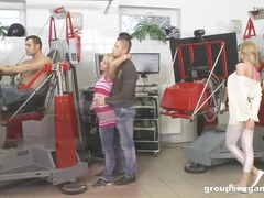 Анальный секс, Минет, Кончили внутрь, Европейки, Групповуха, Голышом, Киски, Бритые