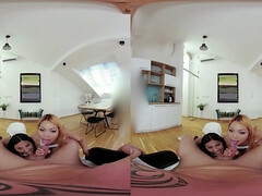 ブロンド, フェラチオ, 茶髪の, Hd, 日本人, オマンコ, 三人, オッパイの