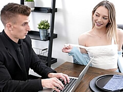 Arsch, Blondine, Blasen, Hundestellung, Natürlichen titten, Dürr, Jungendliche (18+), Titten