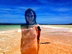 Playa, Belleza, Clásico, Polla, Hembra, Hd, Al aire libre, Coño