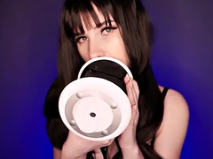 素人, ブロンド, キス, なめる, 一人