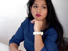 Inspecting the body of a brunette girl leads to nudity