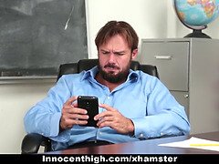 Naughty teacher Riley Star gets fucked by her perverted student