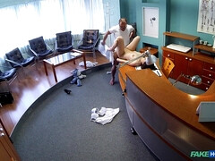 Mamada, Engañando, Médico, Lamidas, Oficina, Coño, Uniforme, Voyeur