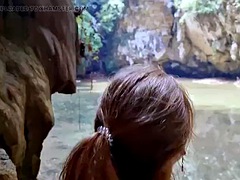 Amateur, Nana, Attrapée, Couple, Fétiche, De plein air, Pov, Public