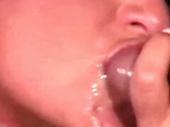 Pijpbeurt, Sperma shot, Hardcore, Latijnse vrouw, Slikken, Tieten likken