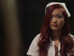 Cul, Bondage, Face assise, Pénétrer avec le poing, Infirmière, Punition, Chatte, Esclave