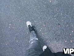 HD POV: Hot Tattooed Girlfriend with Pierced Natural Tits Gets Picked Up & Fucked in Abandoned House - Cuckold Sex