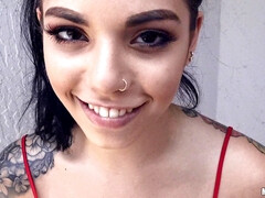 アメリカ人, 黒人, ラティーナ, 自然山雀, アウトドア, ピアス, 公共, オマンコ