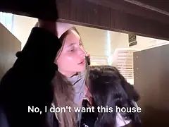 Blond, Bedriegen, Man die toekijkt, Hd, Huisgemaakt, Spijkerbroeken, Lesbisch, Orgasme