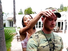 黒人, 茶髪の, 指いじり, ハードコア, Hd, 異人種間, ティーン, オッパイの