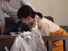 素人, アラブ, アジア人, フェラチオ, 妻