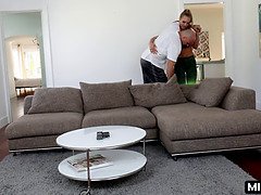 デカチン, デカパイ, ブロンド, フェラチオ, エロ熟女, Hd, 淫乱熟女, 母