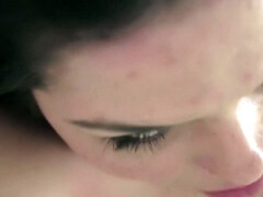 Rondborstig, Sperma shot, Lul, Sperma in gezicht, Hd, Latijnse vrouw, Tepels, Tatoeage