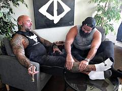 Enthousiasteling, Stel, Fetisj, Voeten fetish, Homo, Spier, Roken, Tatoeage