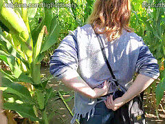 Amateur, Belle grosse femme bgf, Sucer une bite, Éjaculation interne, De plein air, Public