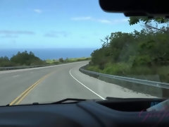 Amateur, Bikini, Mamada, Al aire libre, Público, Tetas, Voyeur, Mojado