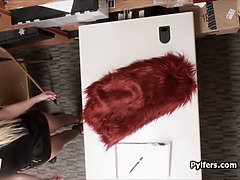 Amateur, Blonde, Sucer une bite, Attrapée, Hd, Bureau, Réalité, Criant