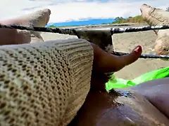 Amateur, Plage, Doigter, Hd, Fille latino, Orgasme, De plein air, Culottes ou slips