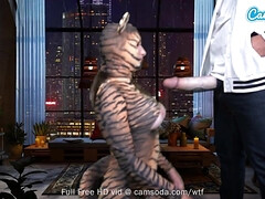 巨乳な, ディルド, レズビアン, オナニー, 剃毛, パイ刷り, オッパイの, ウェブカメラ