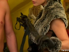 Enthousiasteling, Aangekleed, Dominatie, Vrouw, Handschoenen, Hardcore, Latex, Likken