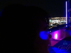 黒人, 中出し, ダンス, 彼女, ハメ撮り, オマンコ, ガリガリ, オッパイの