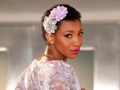 お尻, デカパイ, 黒人, フェラチオ, 指いじり, 手コキする, キス, ストッキング