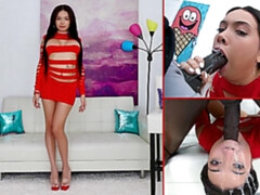 Grosser arsch, Grosse titten, Schwarz, Sperma im mund, Klaffend, Handjob, Entkleiden, Spielzeuge