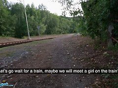 Enthousiasteling, Pijpbeurt, Diep in de keel, Hd, Buiten, Openbaar, Realiteit, Tieten likken